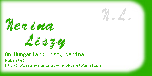 nerina liszy business card